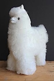 alpaca toy with real fur