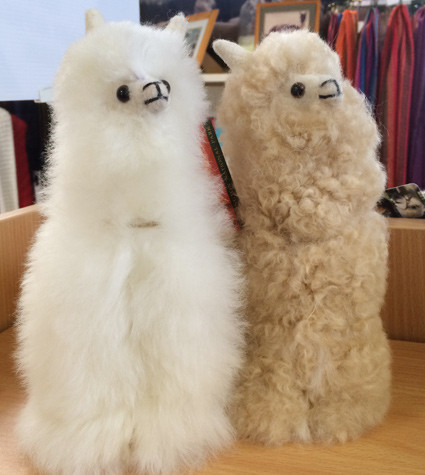 alpaca toy with real fur