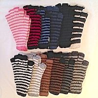 Fingerless gloves alpaca texting gloves warm adults teens youth