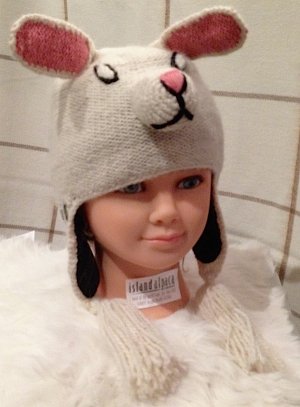 Bunny hat alpaca hat for children