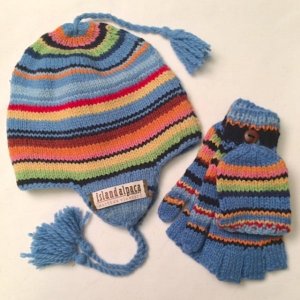 Alpaca Hooded mitten for children youth