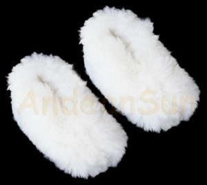 Alpaca Fur slippers Soft Baby Alpaca fur warm