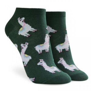 Alpaca Print Cotton Sock