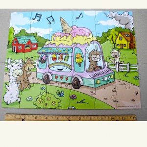 Fun Alpaca theme puzzle for children kids