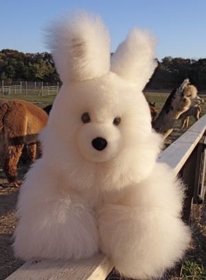 Alpaca fur bunny toy island alpaca martha's vineyard