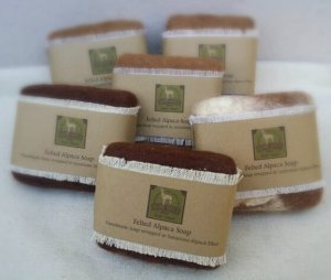 Alpaca felted luxury soap all natural