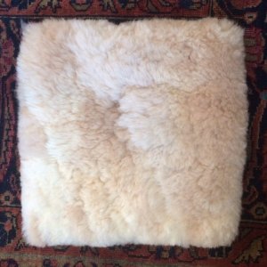 Alpaca fur pillow case cover square 11 inch