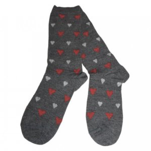 Heart Filled Alpaca Socks for Valentines Day