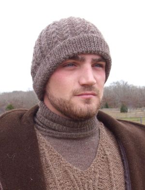 Hand-Knit Cable Hat 