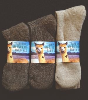 Non Restricting Alpaca Sock for Diabetics Non Binding 