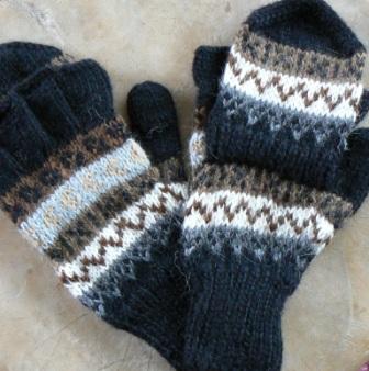 Alpaca Mittens and Gloves, Glittens and wristletts