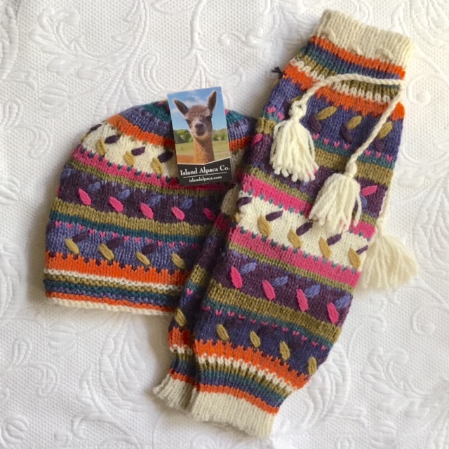Andes Gifts Fair Trade Hand Knit Ear Warmer Headband Fleece Lined