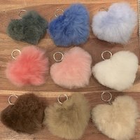 Baby Alpaca Fur Hat Key Chain