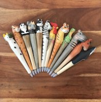 Hand Carved Animal Pens Fun