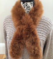 100% Baby Alpaca Fur Scarf Fur collar, Royal baby alpaca