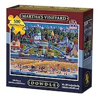 Oak Bluffs Puzzle gift for all ages fun martha's Vineyard