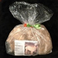 alpaca fleece sample bag, spinning, knitting alpaca