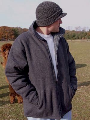 Alpaca Jacket - Alpaca Outerwear mens jacket with zipper