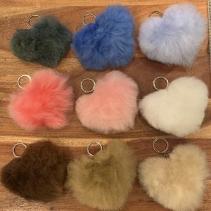 Baby Alpaca Fur Hat Key Chain