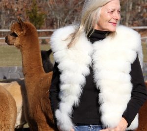 Baby Alpaca Fur Vest luxury Sale full lined
