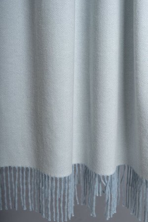 Herringbone throw baby alpaca pima cotton luxury