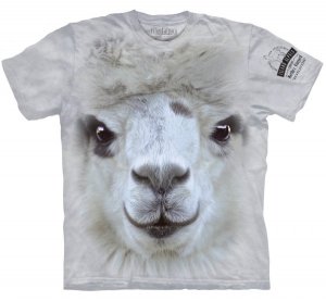 Alpaca Big Face Tee Shirt 100% Cotton Made in USA