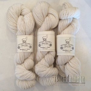 Soft, Island Alpaca Ivory-White Yarn DK Weight