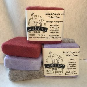 Alpaca Felted Soap Valentines