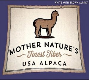 Alpaca Signature Blanket Luxurious Natural