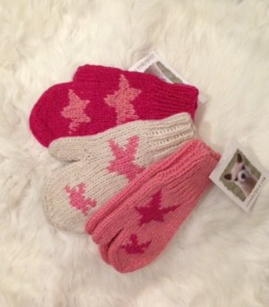 Alpaca mittens for children